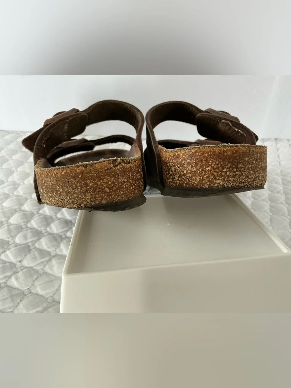 Birkenstock Arizona Slide Sandals Tan Brown 34EU/ 3-3,5 youth kids  or women